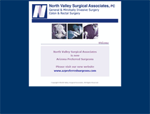Tablet Screenshot of northvalleysurgeons.com